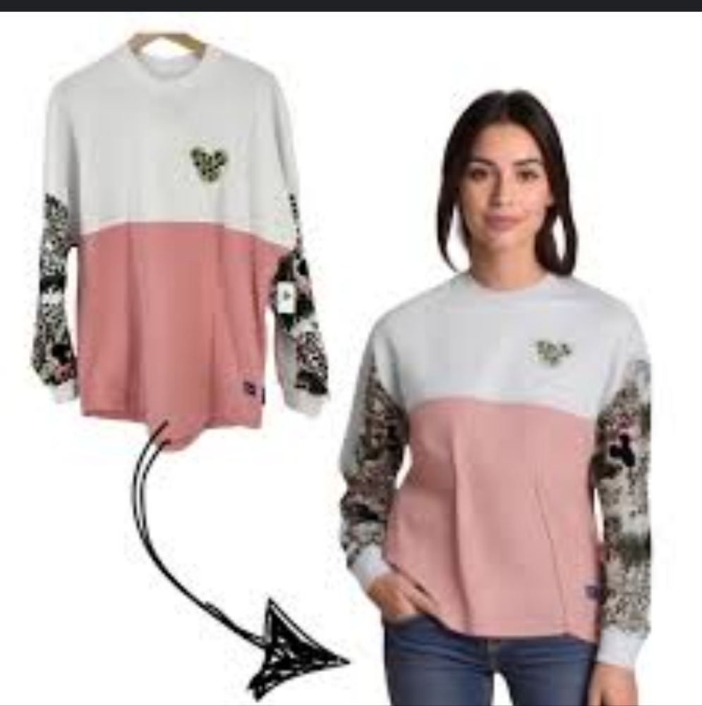 Disney Wild About You Spirit Jersey Crew Neck Top Size Medium - Picture 3 of 8